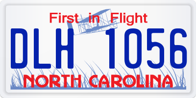 NC license plate DLH1056