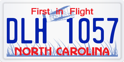 NC license plate DLH1057