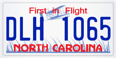 NC license plate DLH1065