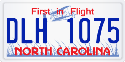 NC license plate DLH1075