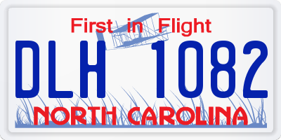 NC license plate DLH1082