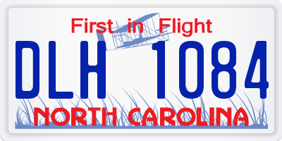 NC license plate DLH1084