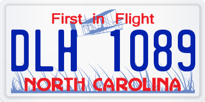 NC license plate DLH1089