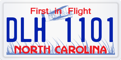 NC license plate DLH1101