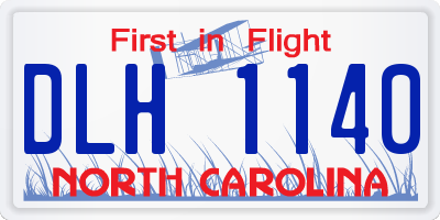 NC license plate DLH1140