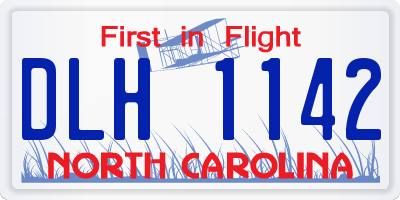 NC license plate DLH1142