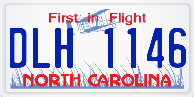 NC license plate DLH1146