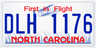 NC license plate DLH1176