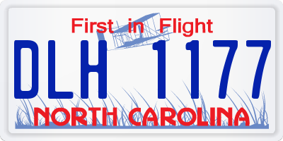 NC license plate DLH1177