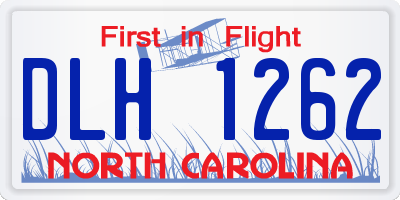 NC license plate DLH1262