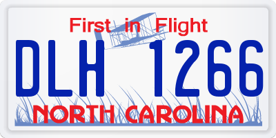 NC license plate DLH1266