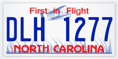NC license plate DLH1277