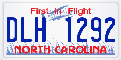 NC license plate DLH1292