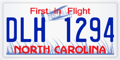 NC license plate DLH1294