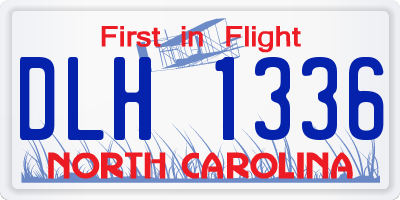 NC license plate DLH1336