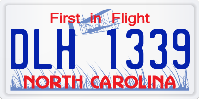 NC license plate DLH1339