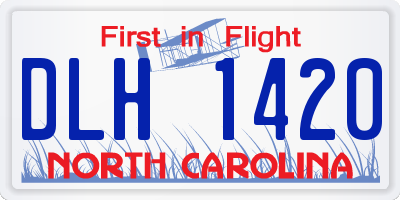 NC license plate DLH1420