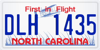 NC license plate DLH1435