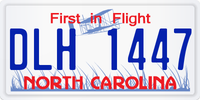 NC license plate DLH1447