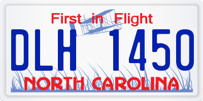 NC license plate DLH1450