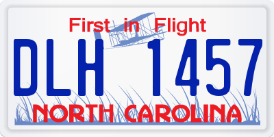 NC license plate DLH1457