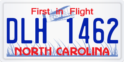 NC license plate DLH1462