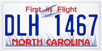 NC license plate DLH1467