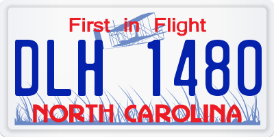 NC license plate DLH1480