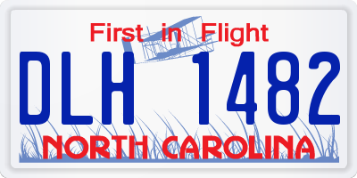 NC license plate DLH1482
