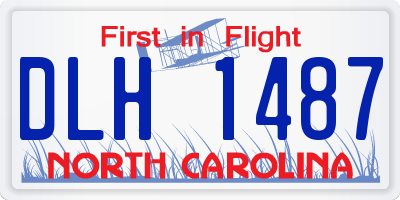 NC license plate DLH1487