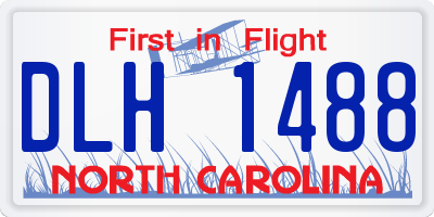 NC license plate DLH1488