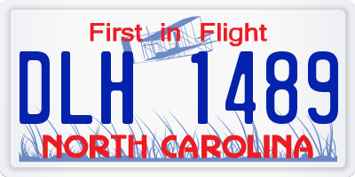 NC license plate DLH1489