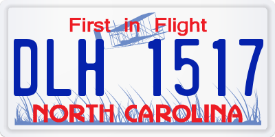 NC license plate DLH1517