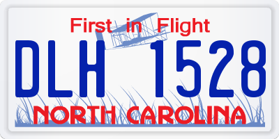 NC license plate DLH1528