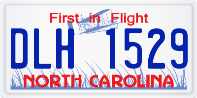NC license plate DLH1529