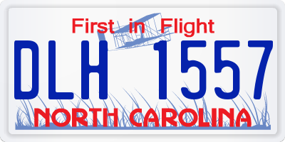 NC license plate DLH1557