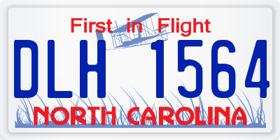 NC license plate DLH1564