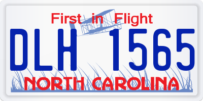 NC license plate DLH1565