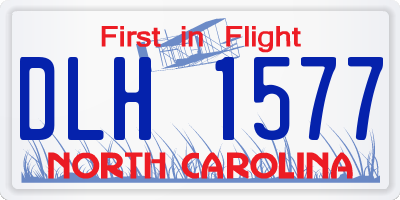 NC license plate DLH1577