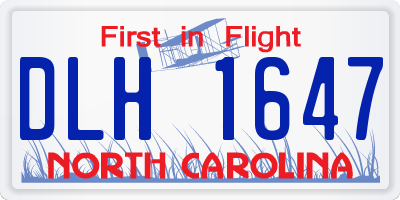 NC license plate DLH1647