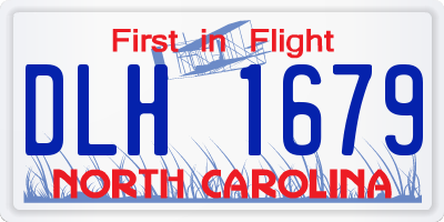 NC license plate DLH1679