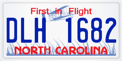 NC license plate DLH1682