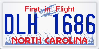 NC license plate DLH1686