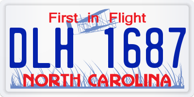 NC license plate DLH1687