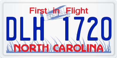 NC license plate DLH1720