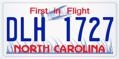NC license plate DLH1727