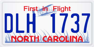 NC license plate DLH1737