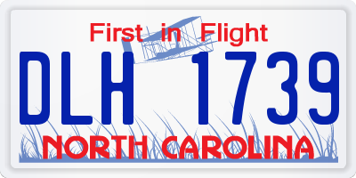 NC license plate DLH1739