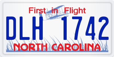 NC license plate DLH1742