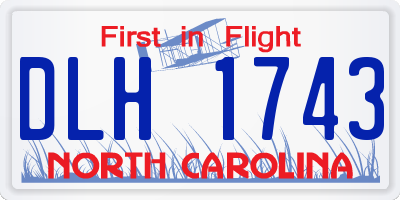 NC license plate DLH1743